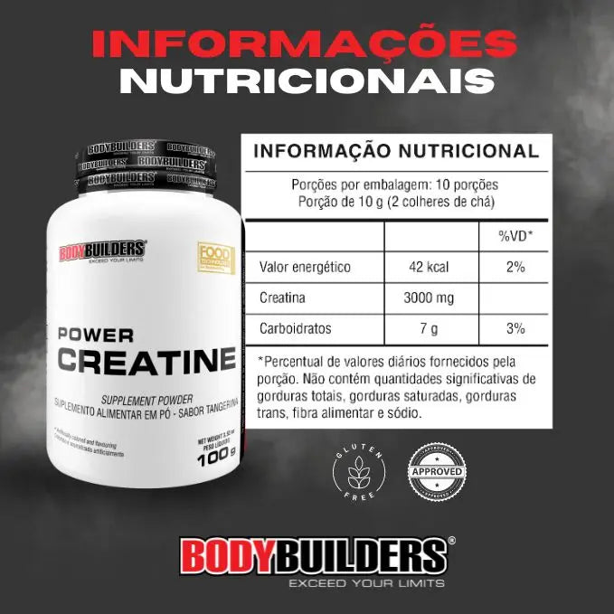 Kit Whey Protein 900g + Power Creatine 100G + Coqueteleira
