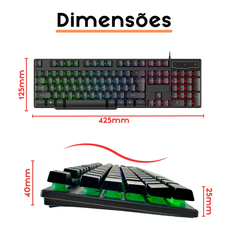 Teclado Gamer Evolut