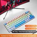 Teclado mecânico com fio K68 10