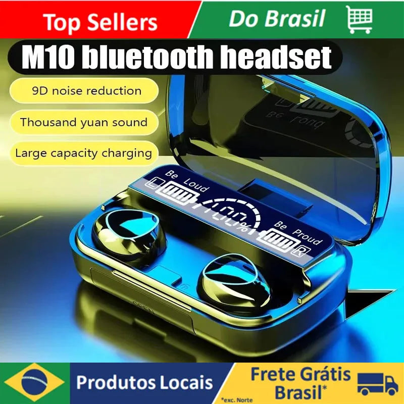 M10 Fones de Ouvido Bluetooth